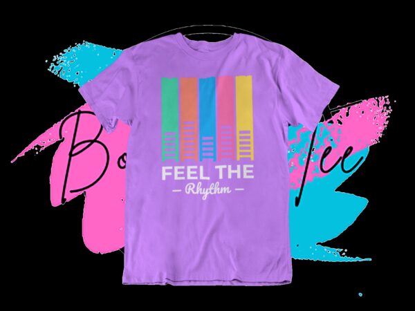 Feel the Rhythm Music T-Shirt - Wear Your Passion for Music! - Image 4
