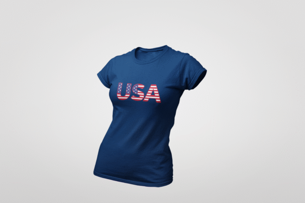USA Women’s T-Shirt – Patriotic American Tee