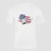 USA Flag with Eagle T-Shirt – Patriotic American Eagle Tee
